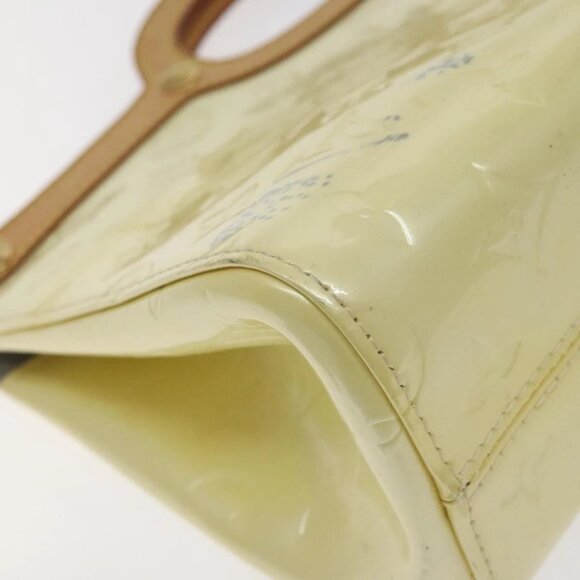 LOUIS VUITTON Monogram Vernis Roxbury Drive Hand Bag Perle M91374 LV Auth BA3610 - Picture 4 of 16
